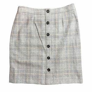 Brooks brothers 346 Gray Button Down Skirt